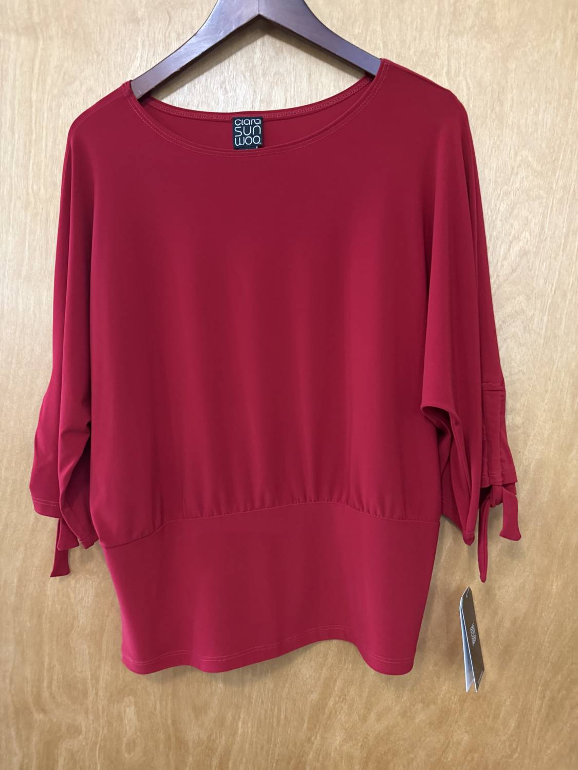 Clara Sunwoo - Women's Banded Top With Pull-tie Cuff