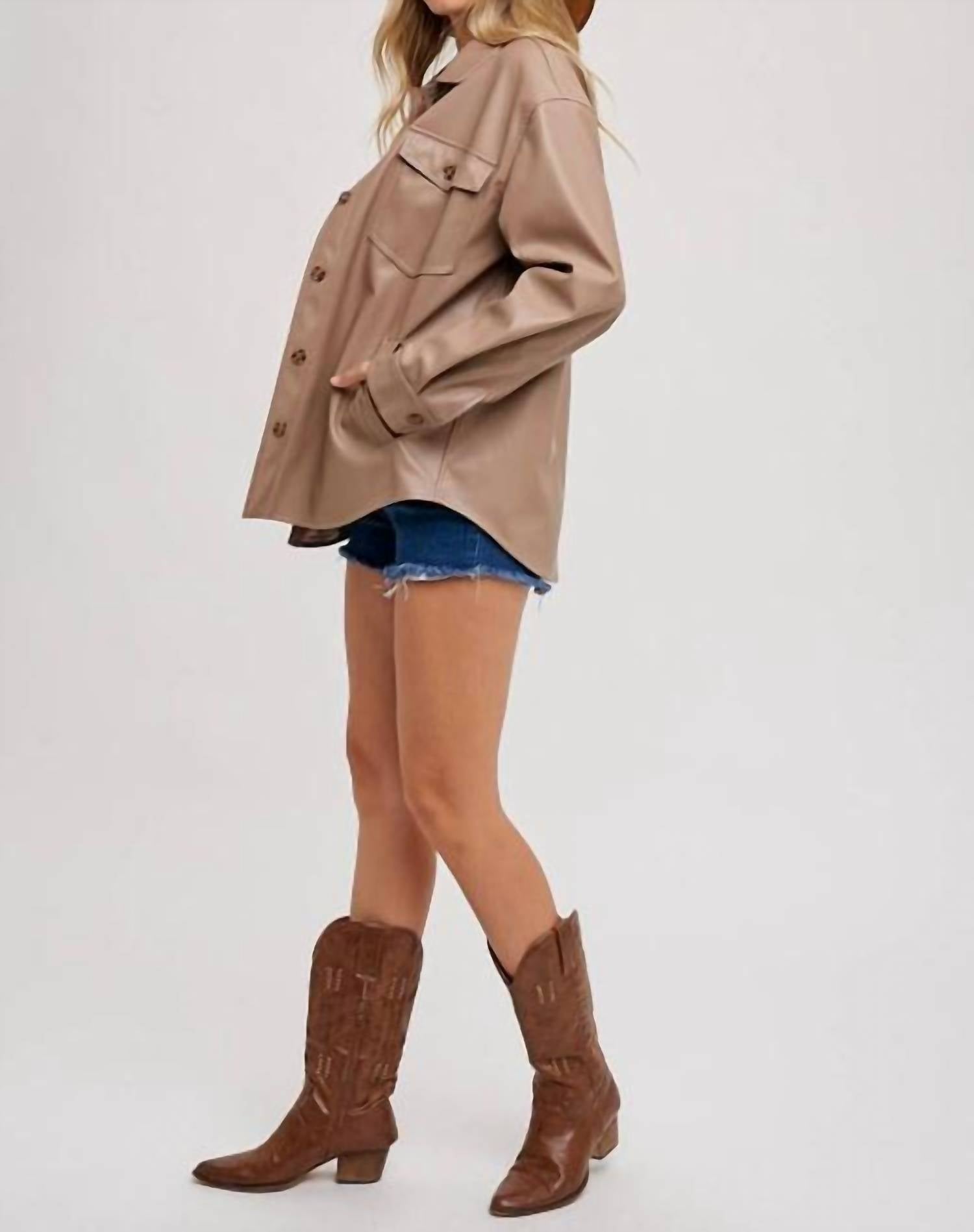Bluivy - Luxe Vegan Leather Shacket