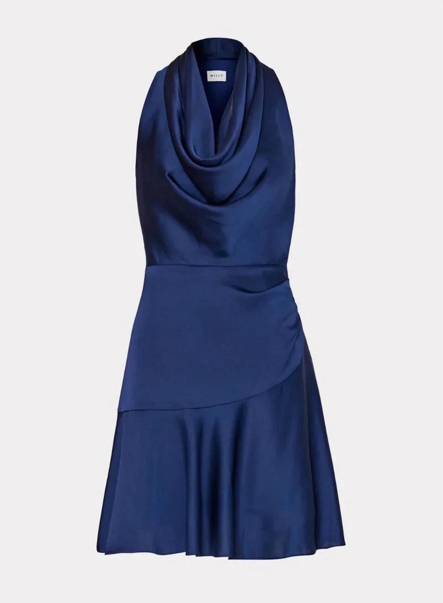 Milly - Nia Satin Cowl Dress