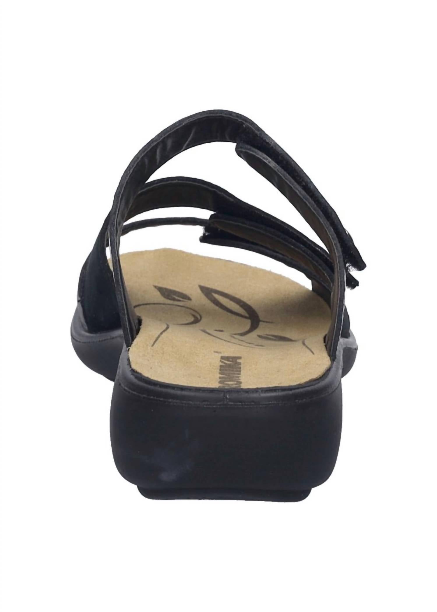 Romika USA Women's Ibiza 10 Leather Slip-on Sandals in black - women's sandal - view 6