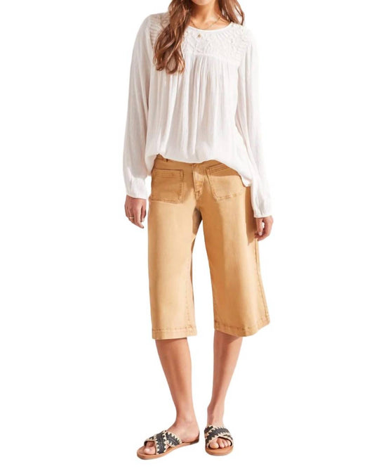 Tribal - LONG SLEEVE EMBROIDERED YOKE BLOUSE