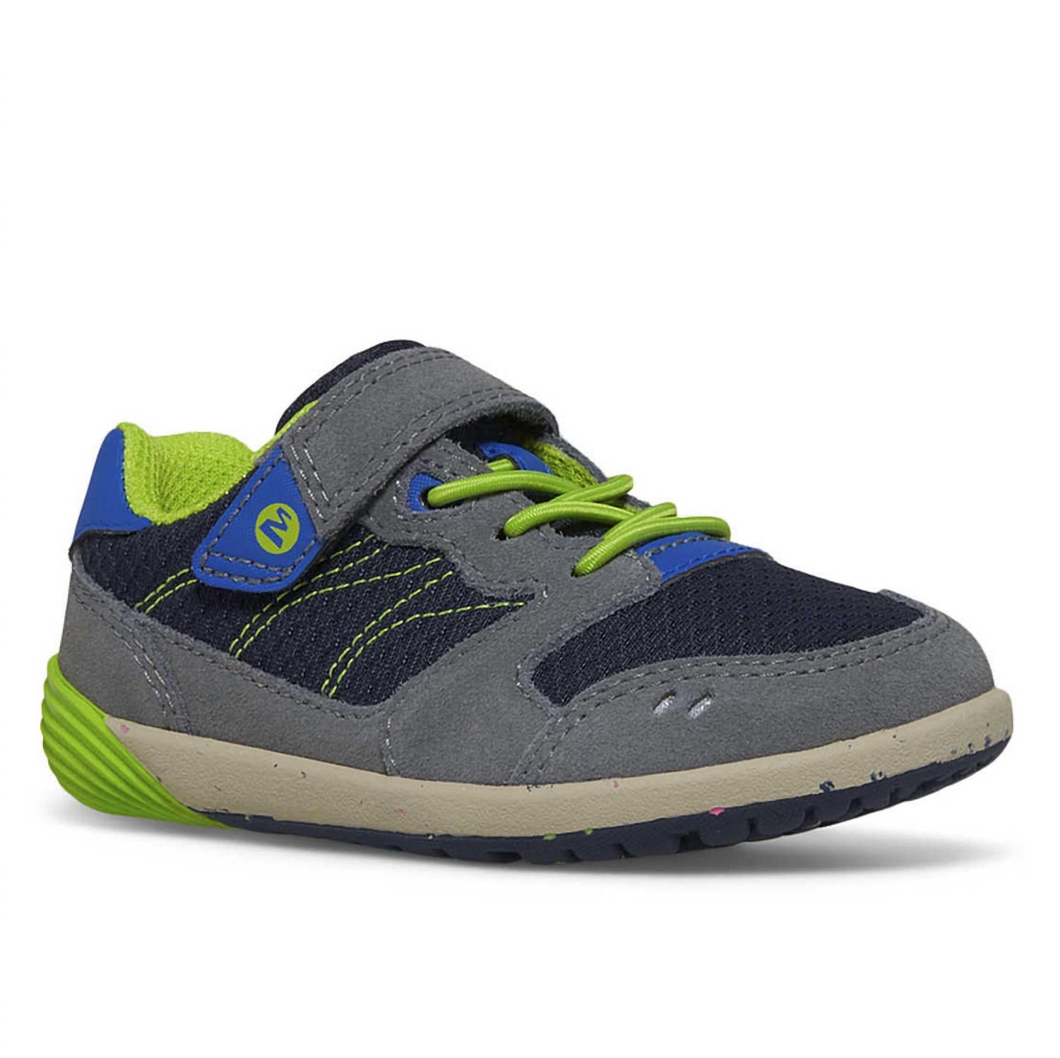 MERRELL Infant-Toddler Baresteps A83 Sneaker in navy green - kids' sneaker