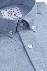 Alynn - Men's Mason Untuckable Casual Fit Dress Shirt
