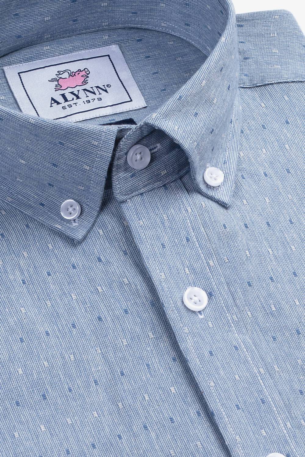 Alynn - Men's Mason Untuckable Casual Fit Dress Shirt