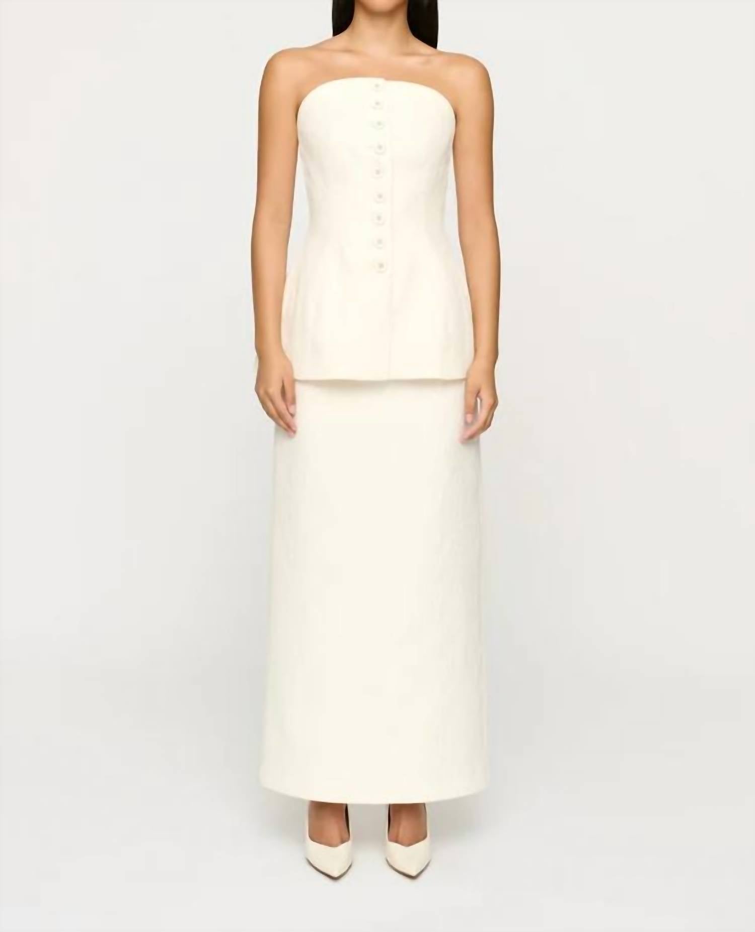 Clea - Albedo Strapless Top