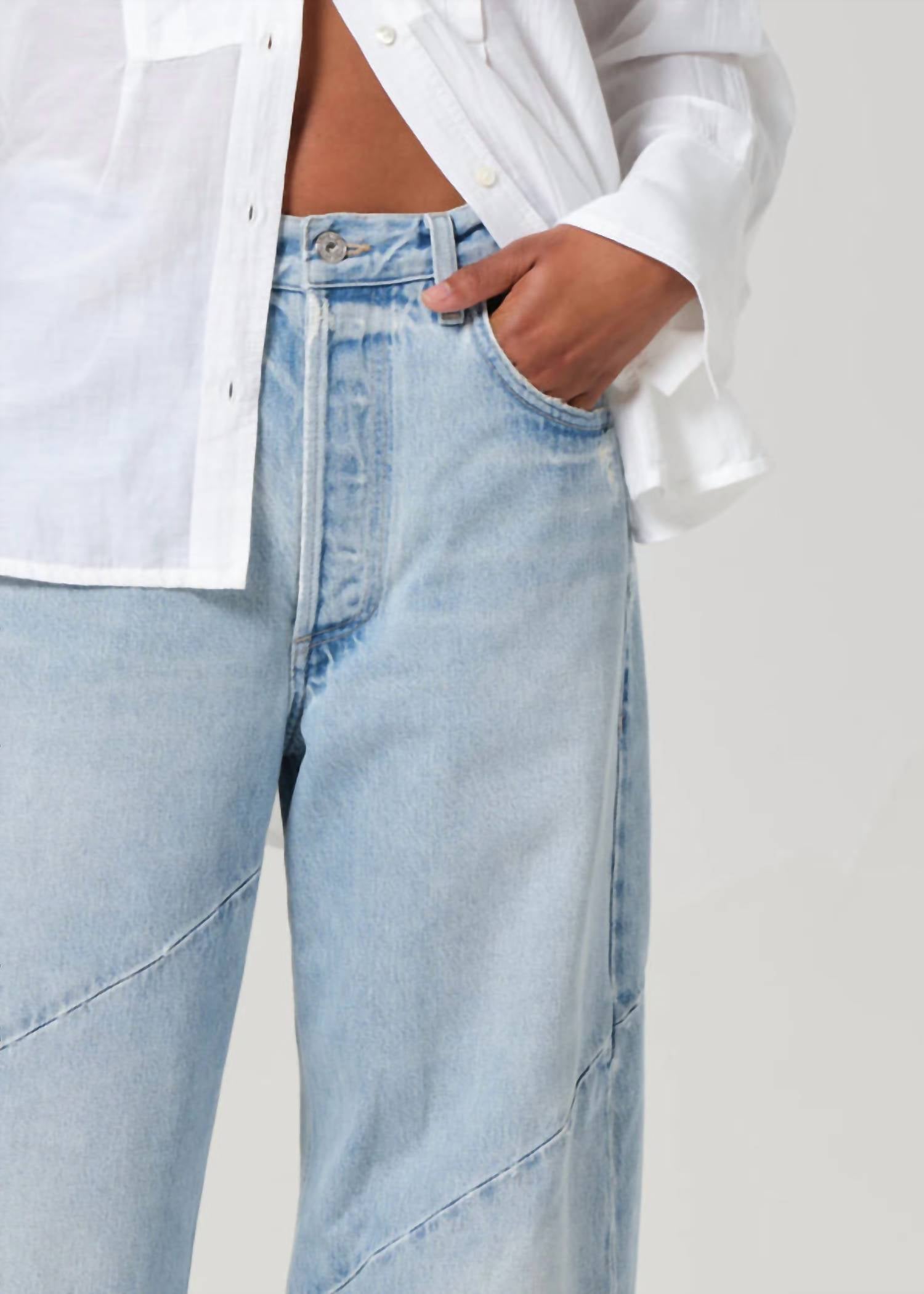Citizens Of Humanity - Ayla Swirl Baggy Cuffed Jeans