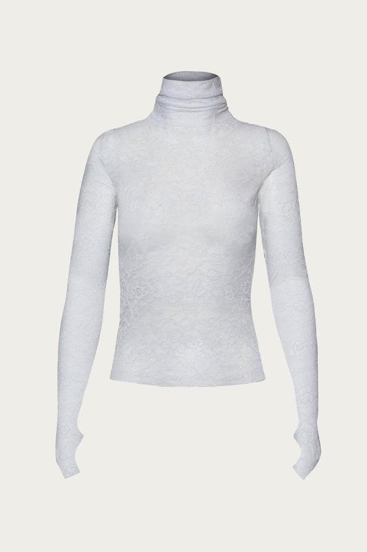 Afrm - ZADIE LACE TURTLENECK TOP