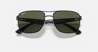 Ray Ban - Square Medium Polarized Sunglasses Rb3533 - 002 - 9a