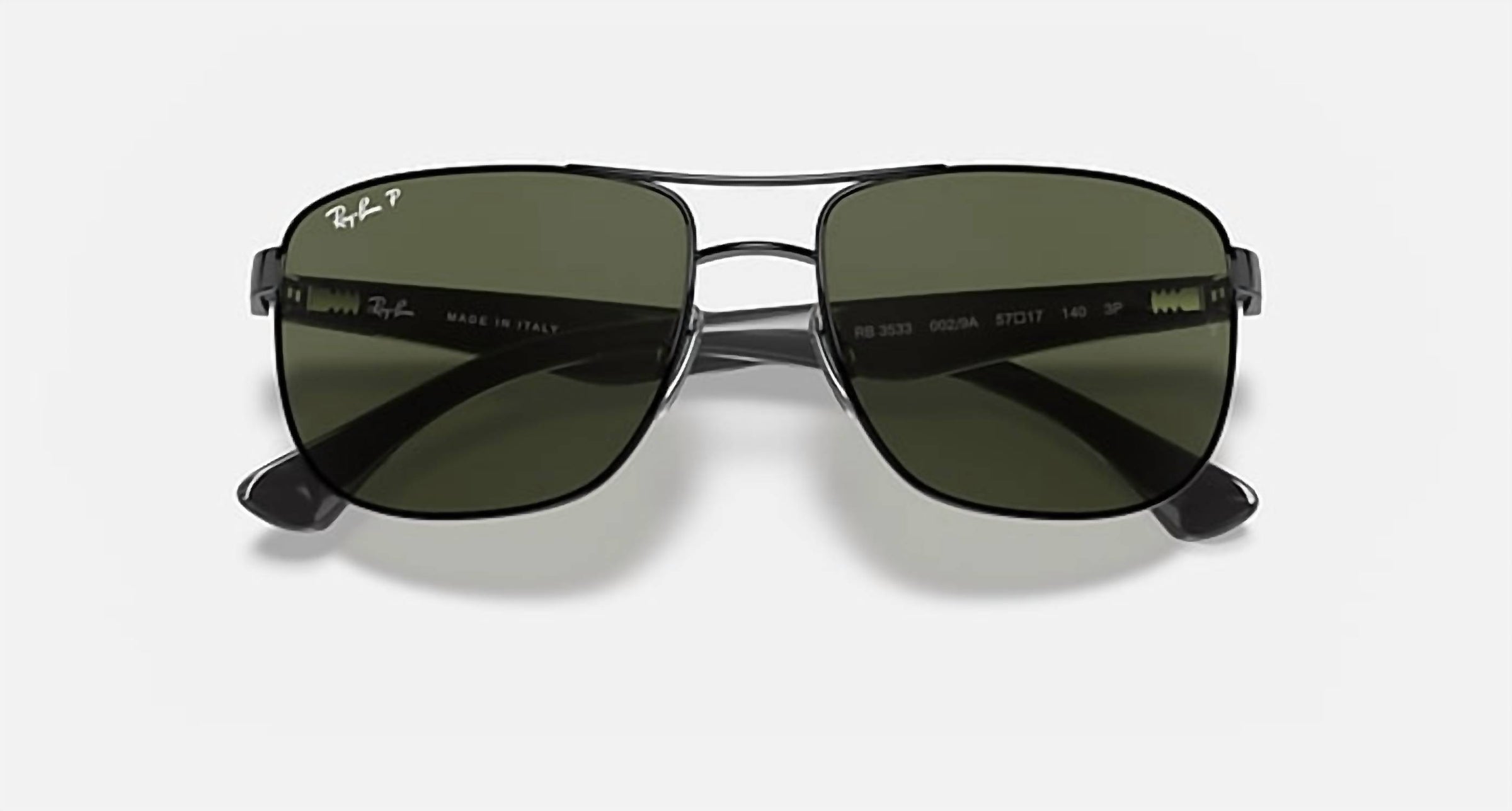 Ray Ban - Square Medium Polarized Sunglasses Rb3533 - 002 - 9a