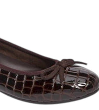 David Tate Women's Glow Ballet Flat in brown - women's flats - detail view