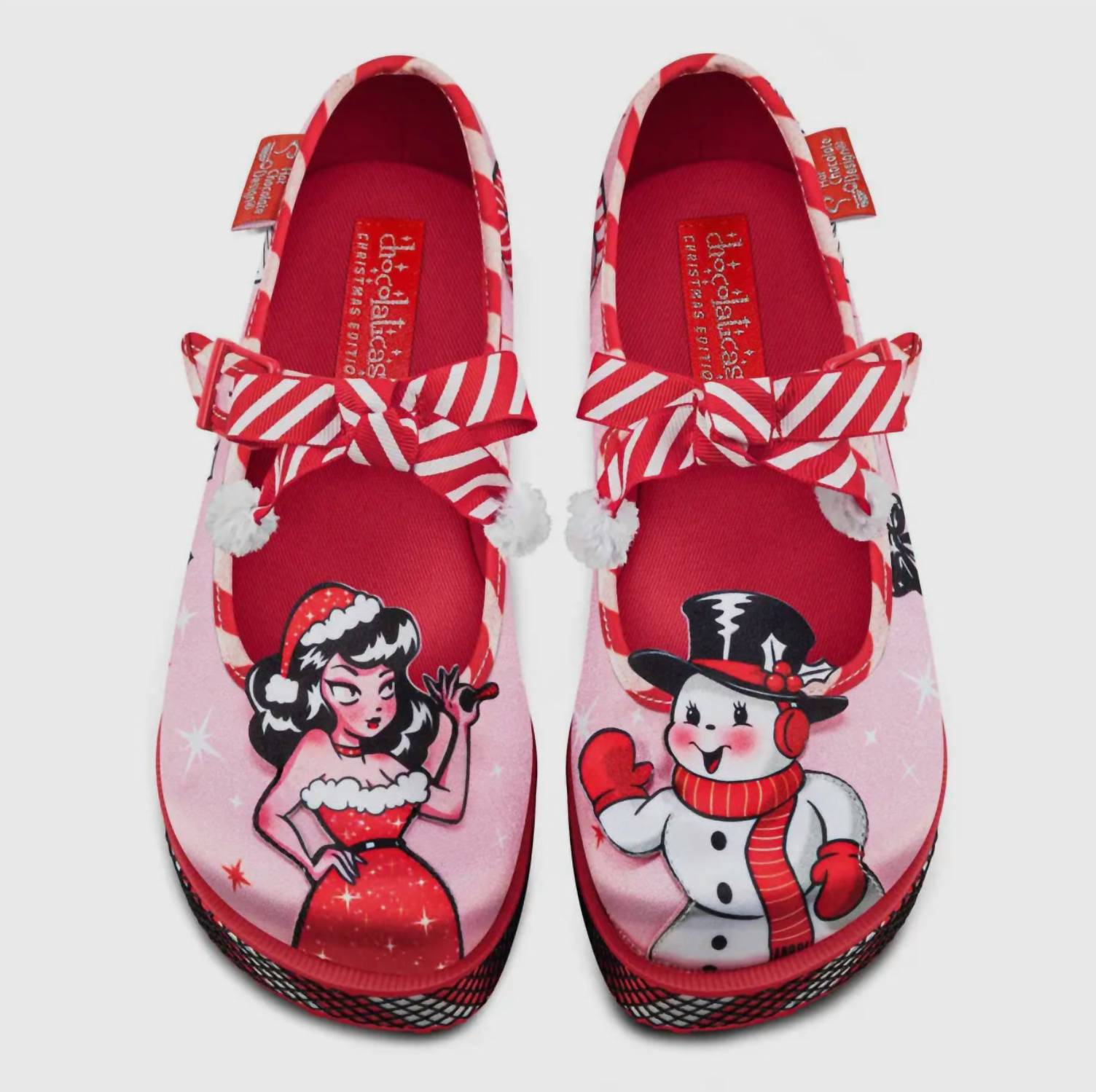 Hot Chocolate Design Women's Betty Claus Mary Jane Platform Shoes in pink - women's shoe