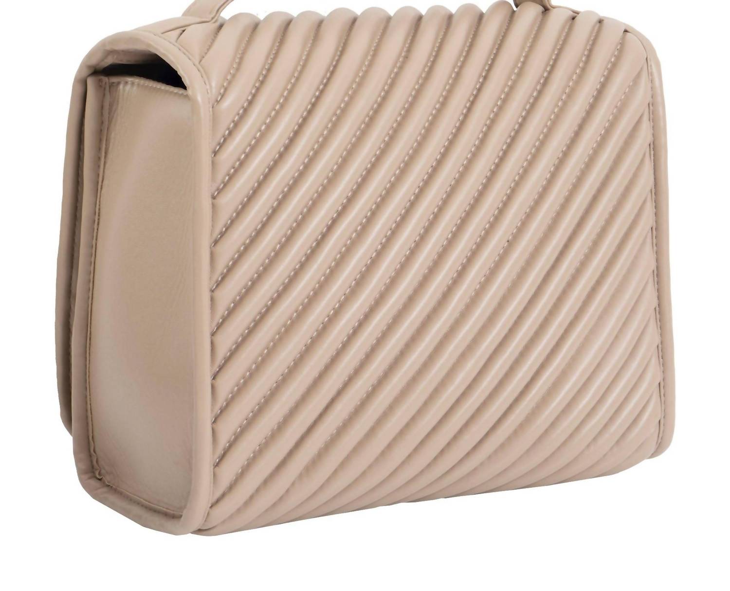 Joan & David - Women's Large Diagonal Quilted Hanging Toiletry Case