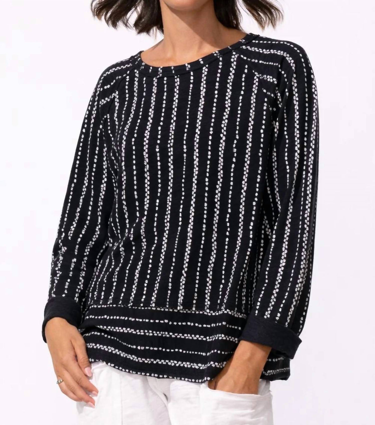 Escape By Habitat - Driftwood Stripe Lookout Pullover Sweatshirt