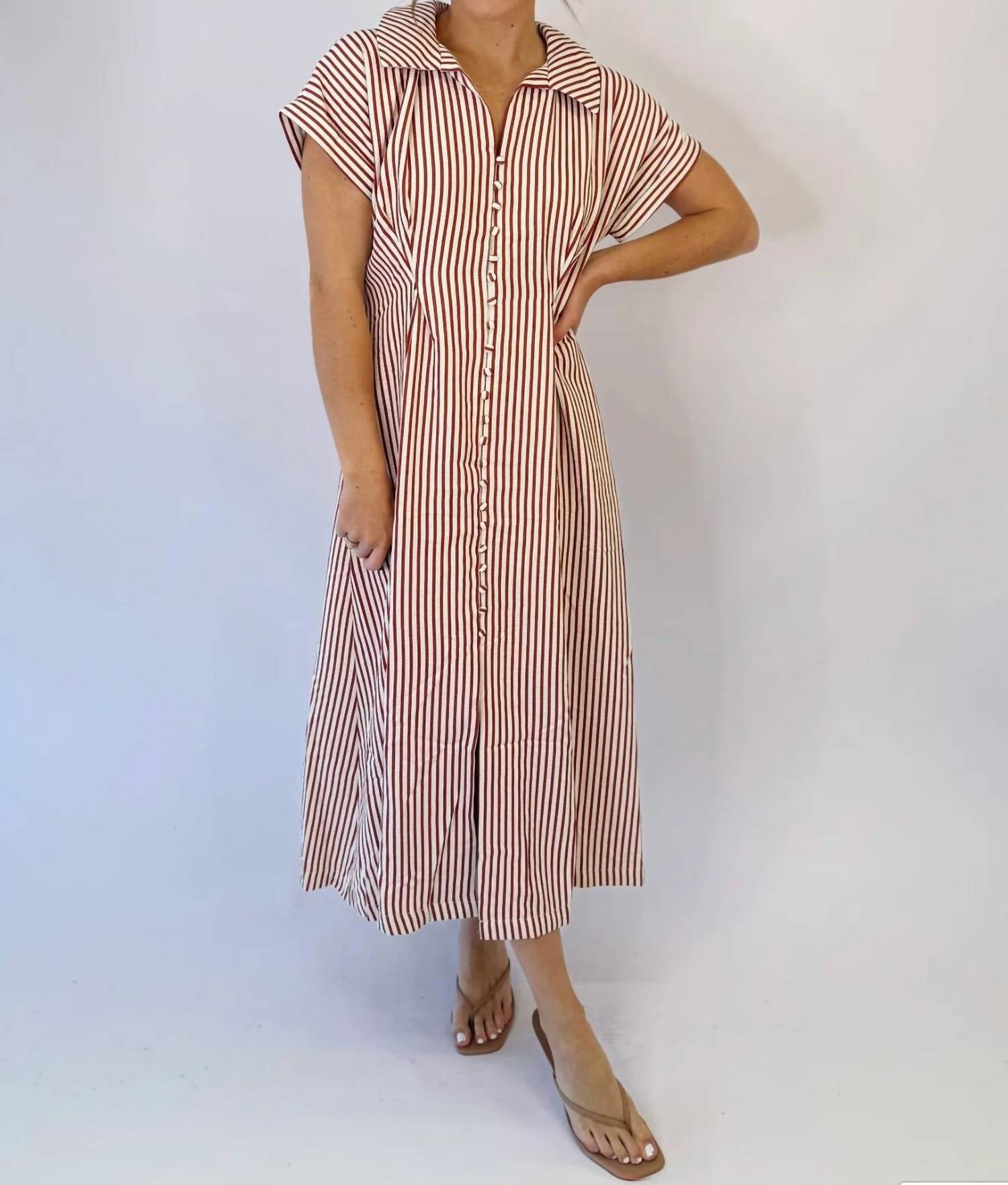 Entro - The Marlowe Striped Maxi Dress