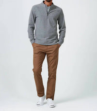 7Diamonds Men's Generation Quarter Zip Pullover in grey - men's sweater