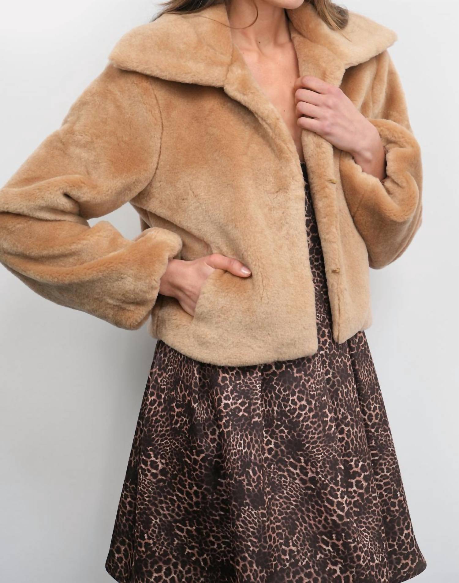 Greylin - Hailey Faux Fur Coat