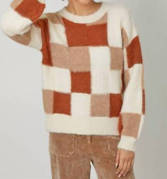 Mystree - Color Mosaic Pullover Sweater