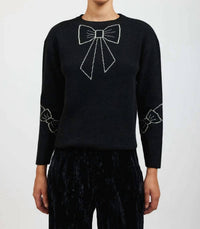Batsheva - Bow Jacquard Sweater
