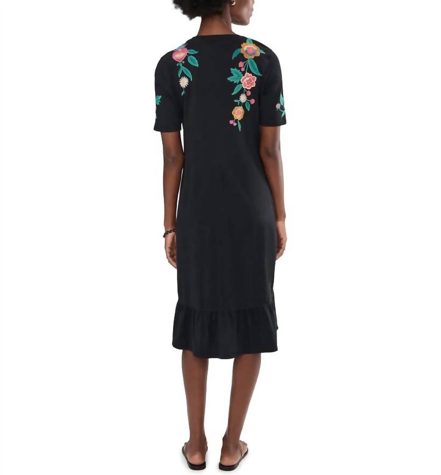 Johnny Was - ZIVIANA RUFFLE HEM KNIT MIDI DRESS