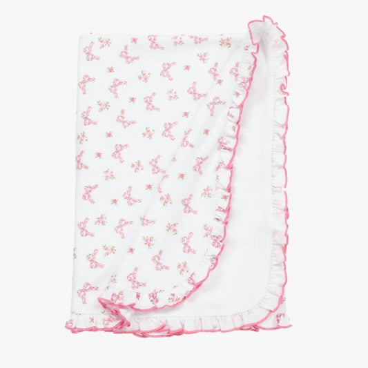 Kissy Kissy - Blooming Bows Baby Blanket