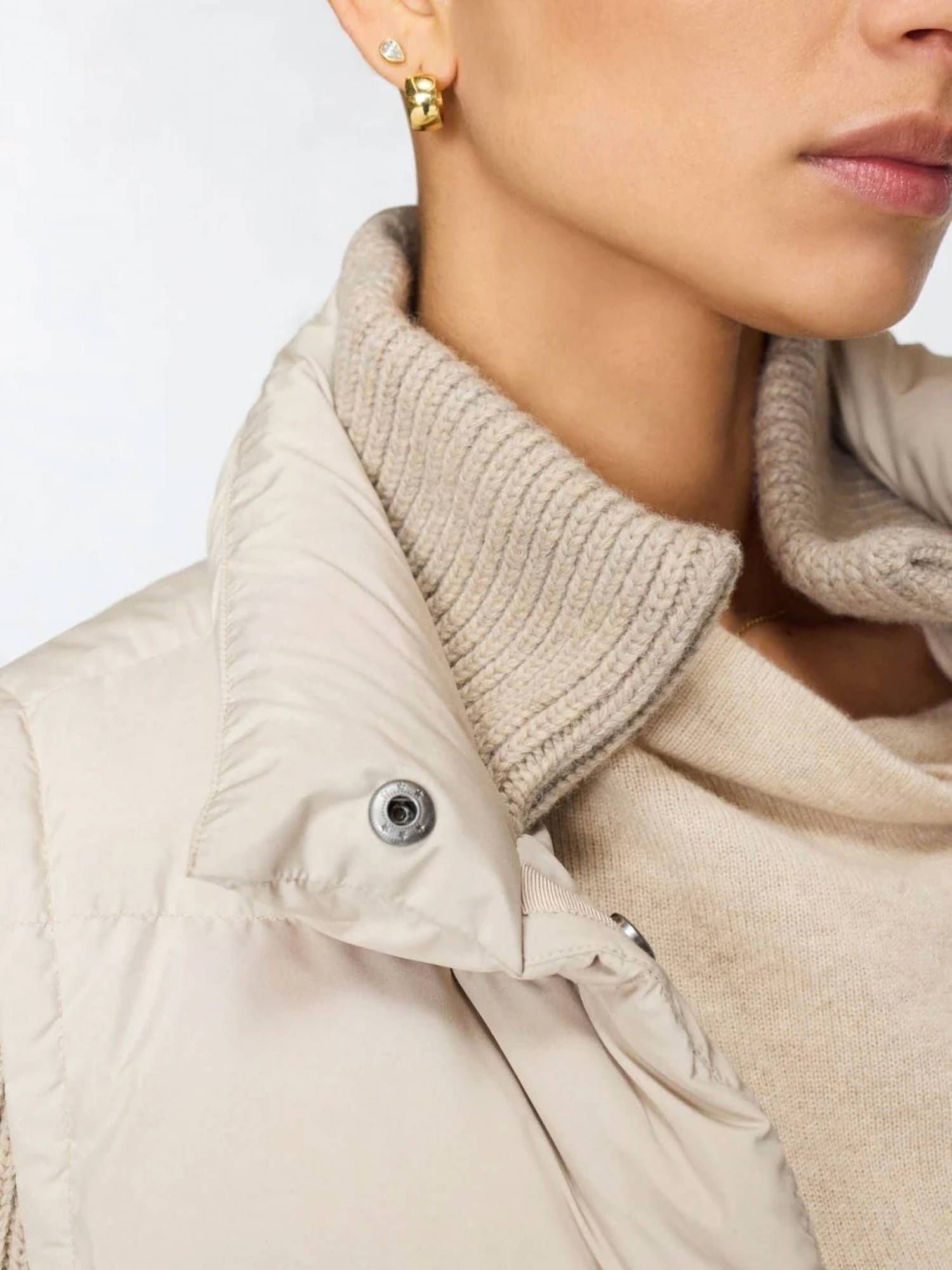 Brochu Walker Iris Puffer Jacket in stone - women's jacket - view 5