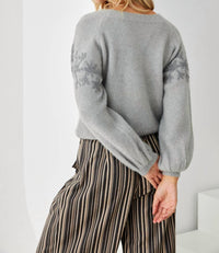 Nekane Nkn - Embroidered Balloon Sleeve Sweater