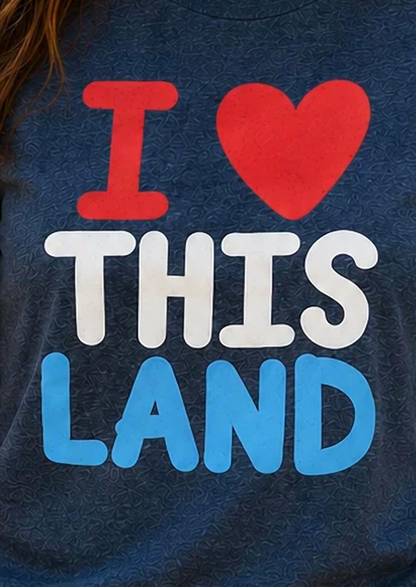 P&Pd Wholesale - I Love This Land Shirt