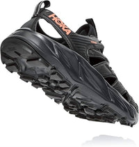 Hoka Women's Hopara Hiking Sandals in black fusion coral 1 - women's sandal - alternate view