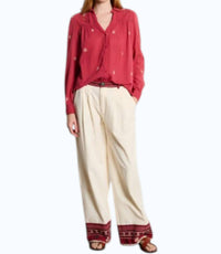 Maison Hotel Rani Shirt in raspberry - women's shirt