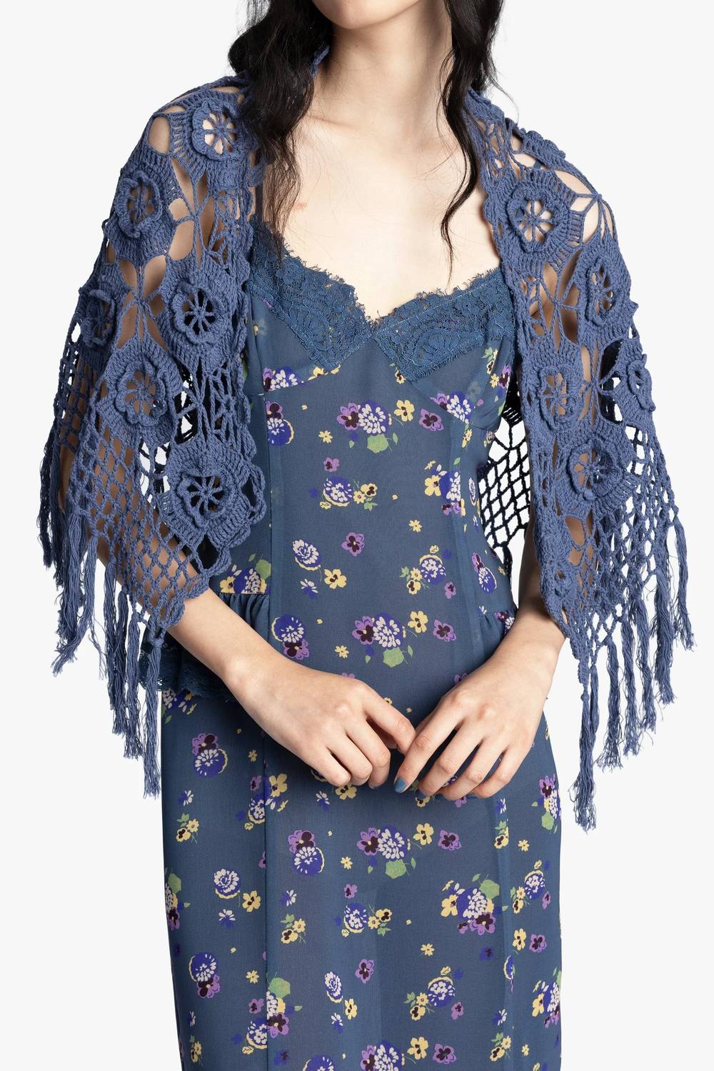 Anna Sui - Night Blooming Chiffon Slip Dress