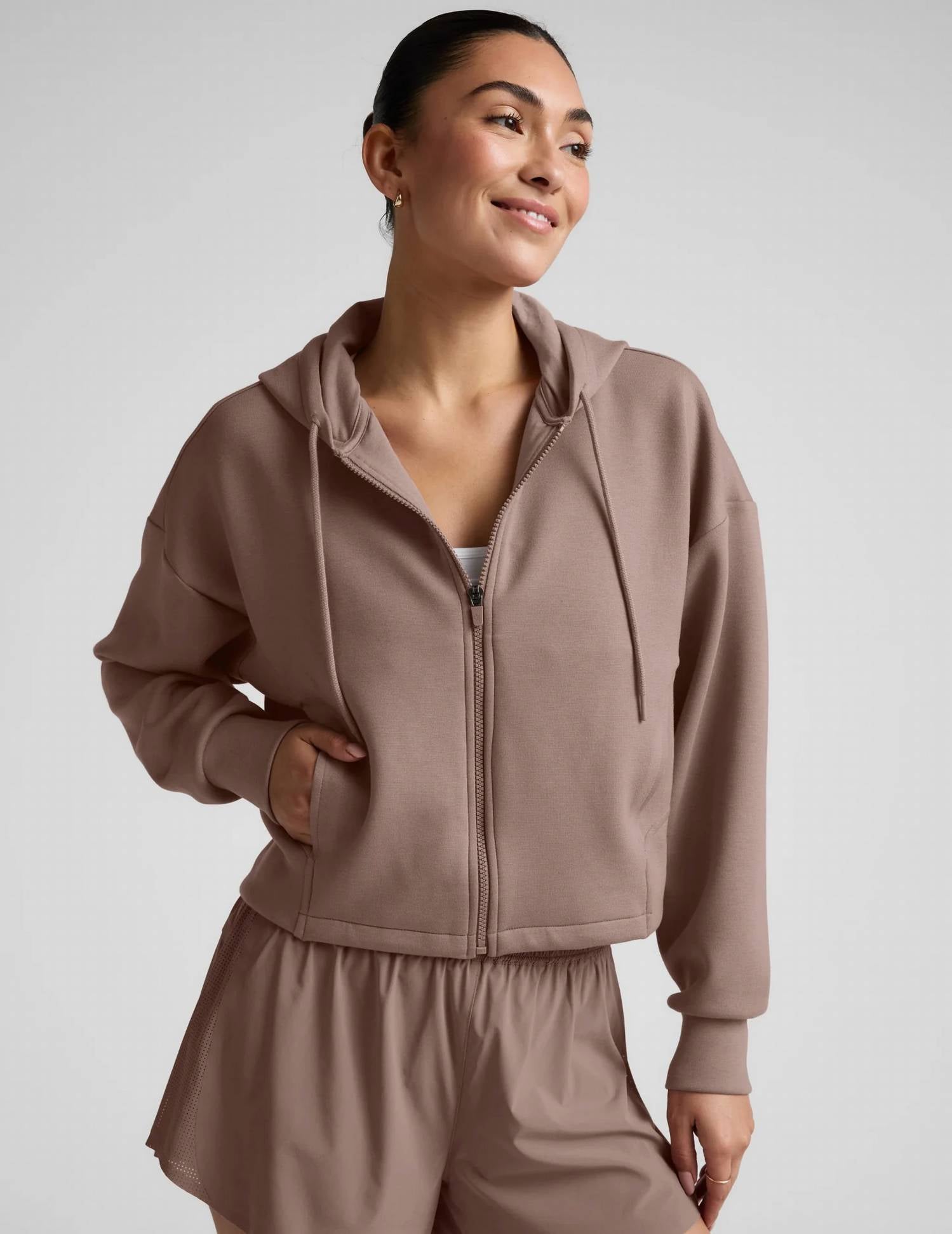 Beyond Yoga - Softspring Full Zip Hooded Jacket
