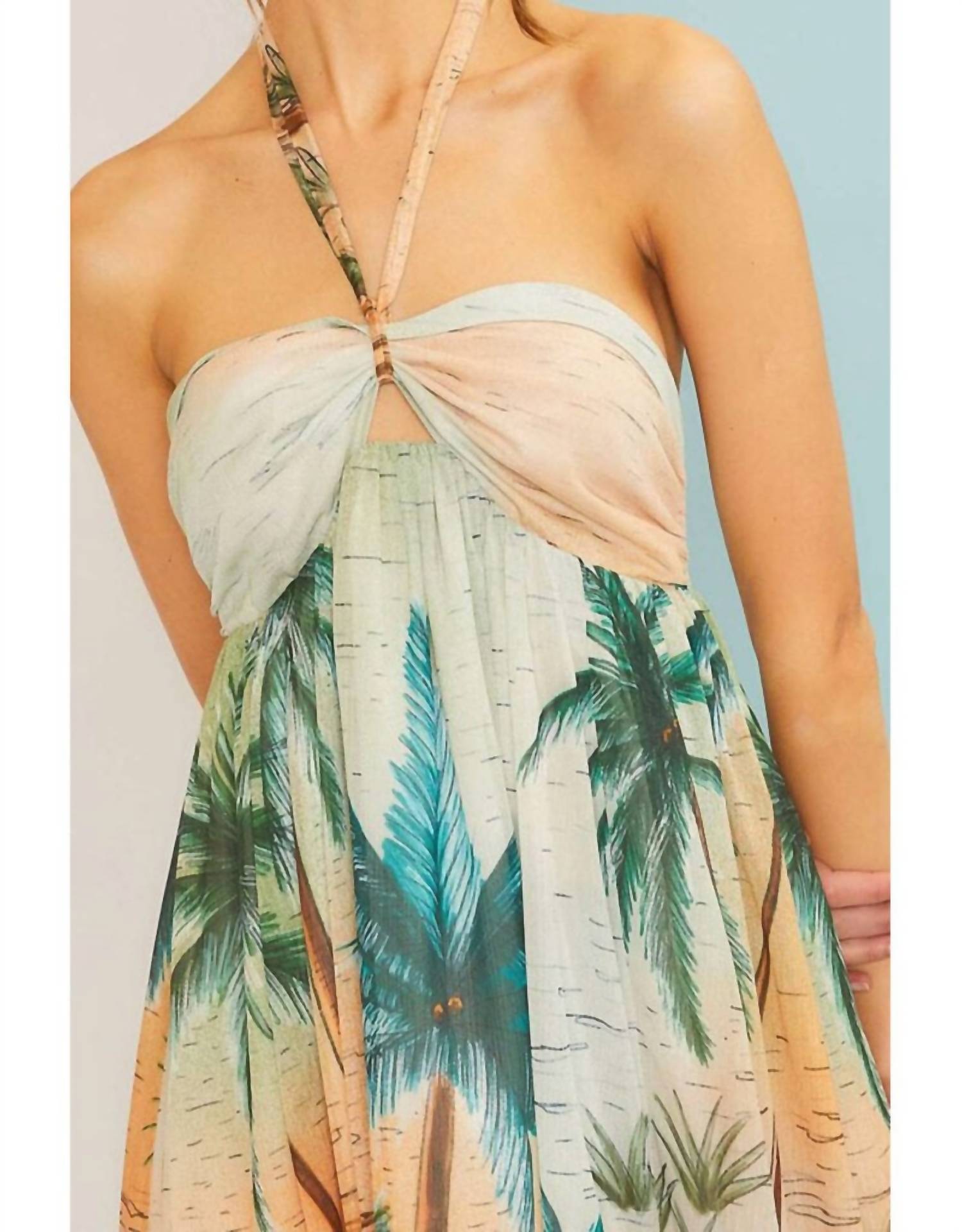 Mainstrip - Palm Tree Maxi Dress