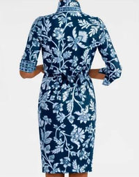 GRETCHEN SCOTT Twist & Shout Dress in navy white - women's dress - view 4