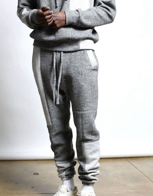 Maddux Plush Fleece Patchwork Pants