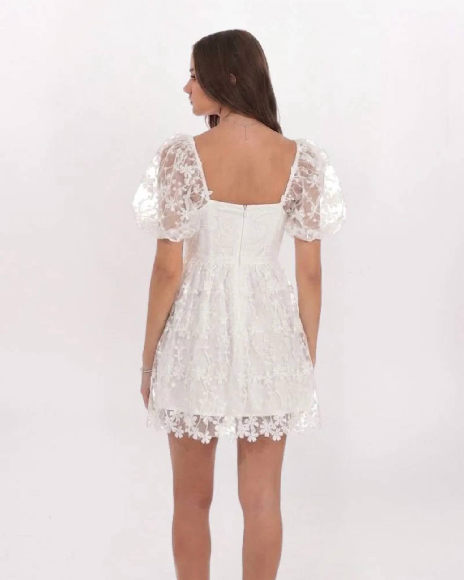 Endless Rose - Crochet Lace Tiered Dress