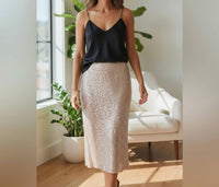 Vince Camuto - Elegant Sequin Midi Skirt