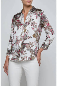 L'Agence - Dani 3/4 Sleeve Blouse
