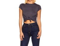 Susana Monaco - Knot Front Short Sleeve Tee