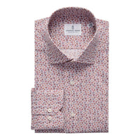Emanuel Berg Mr Crown Floral Print Shirt in red - men's shirt - alternate view