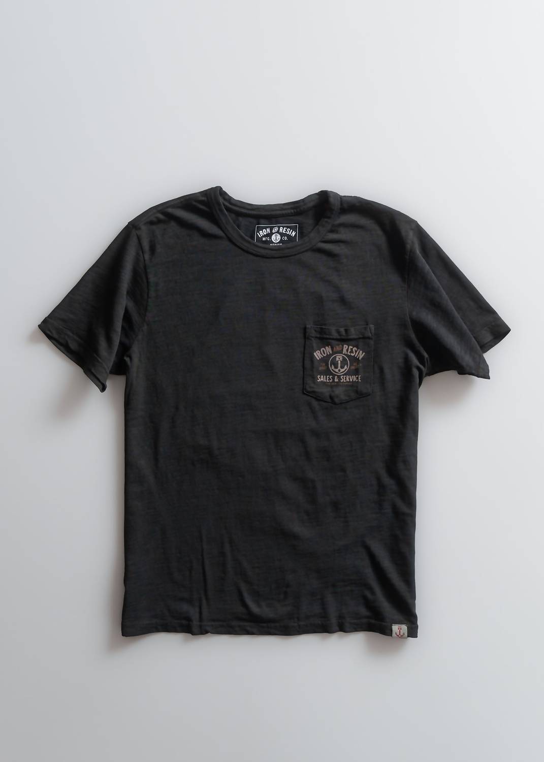 Iron & Resin Pegasus Pocket Tee in black - men's t-shirt - alternate view