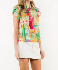 Thml - Floral Cap Sleeve Top