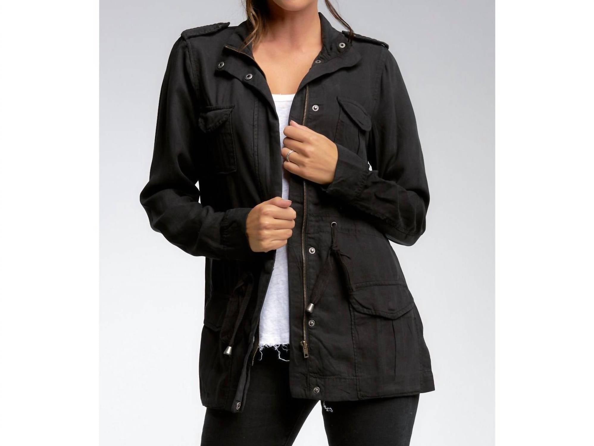 ELAN Tencel Jacket in black - women's jacket