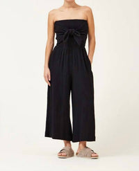 Grade & Gather - Tie Front Gauze Jumpsuit