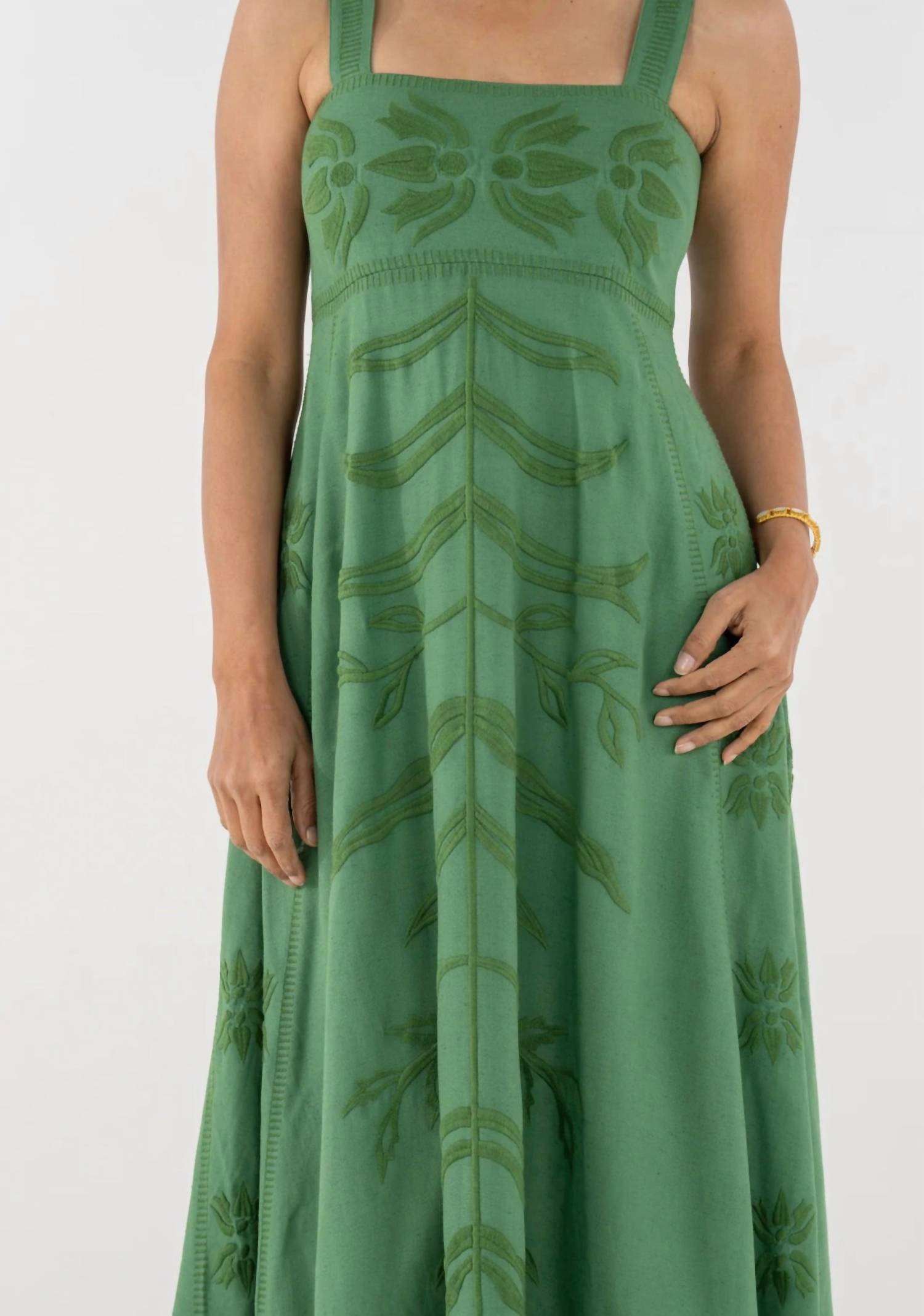 Emily McCarthy Liza Maxi Dress in fairway - women's dress - alternate view