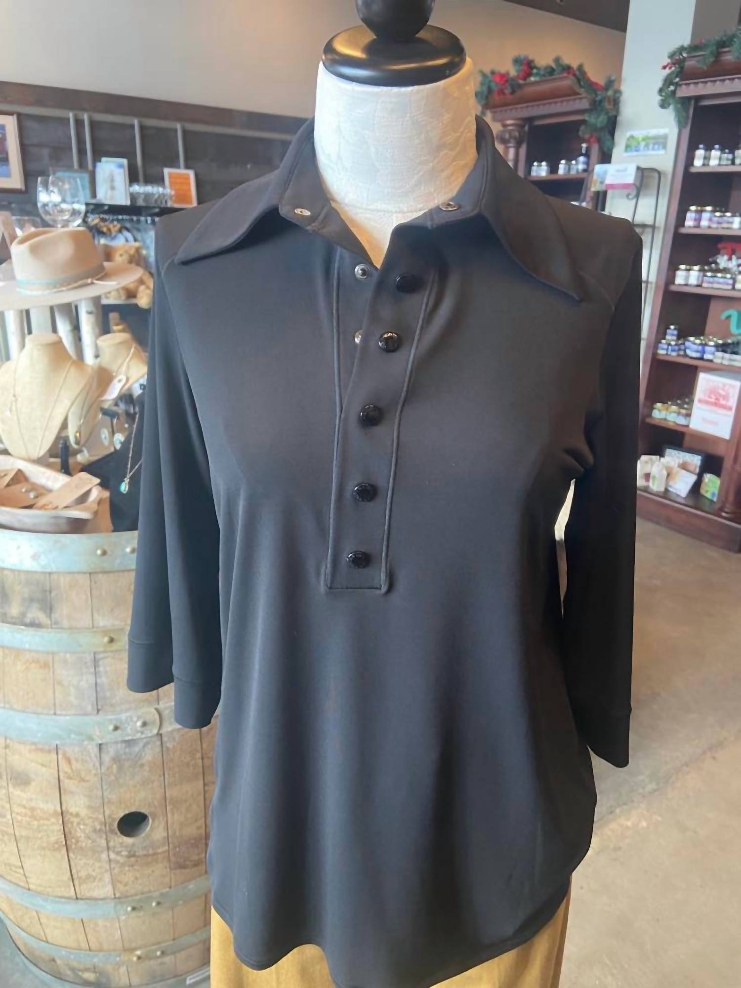 High Low 3/4 Sleeve Shirt