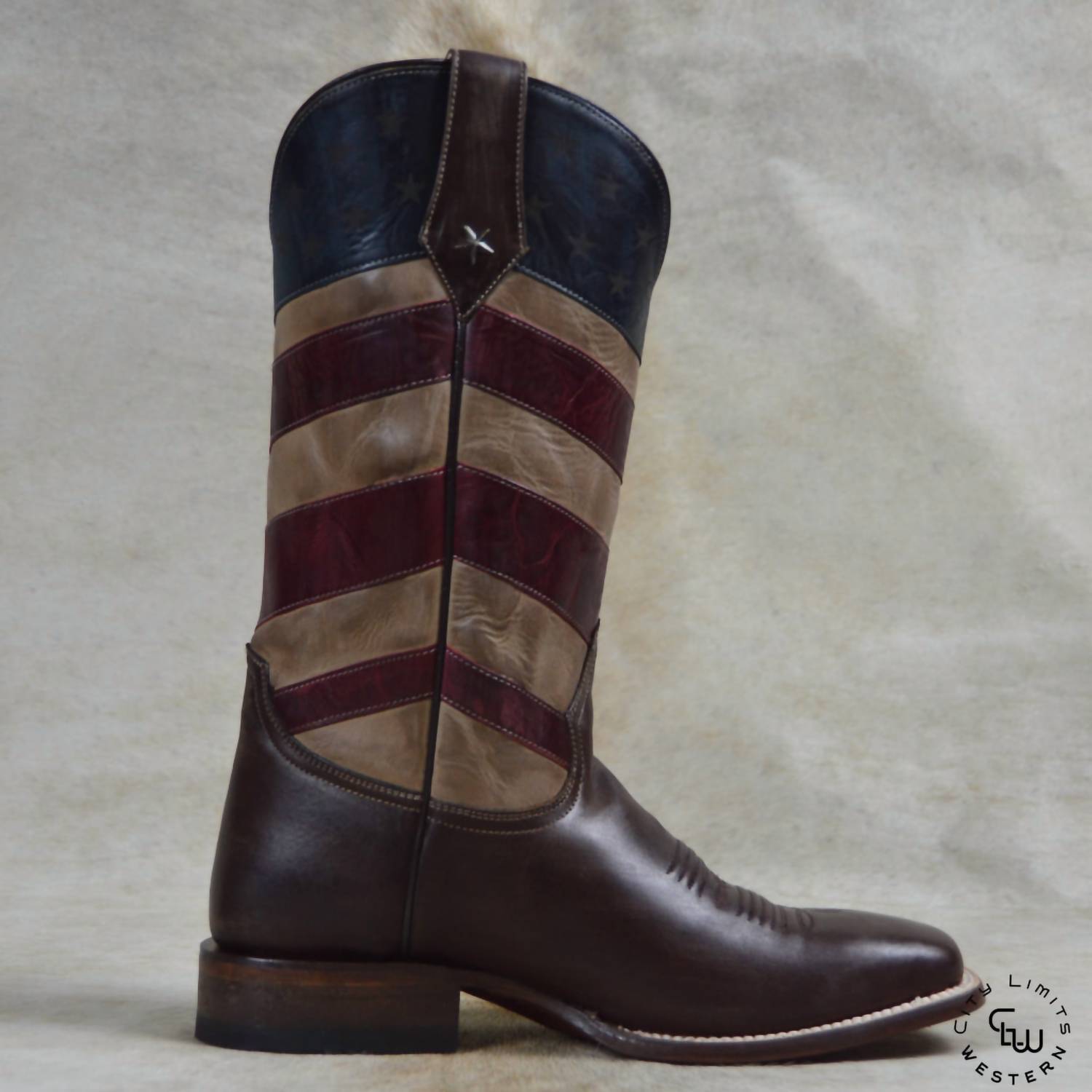 Null - Men's Old Glory Burnished American Flag Boots