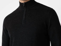 Sunspel - Extra Fine Merino Half Zip Neck Top