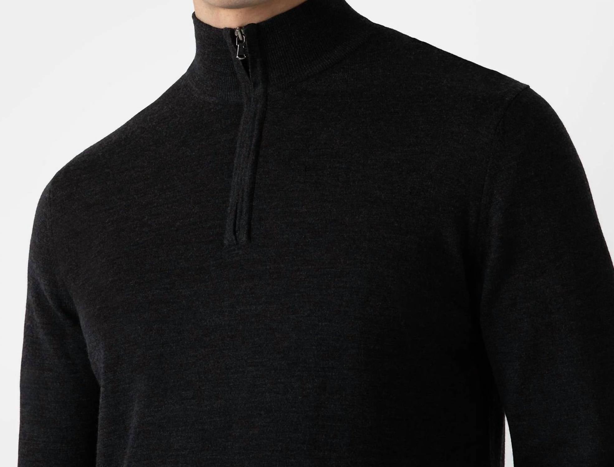 Sunspel - Extra Fine Merino Half Zip Neck Top