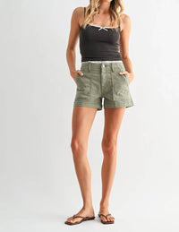Just Black Denim - Utility Trouser Short