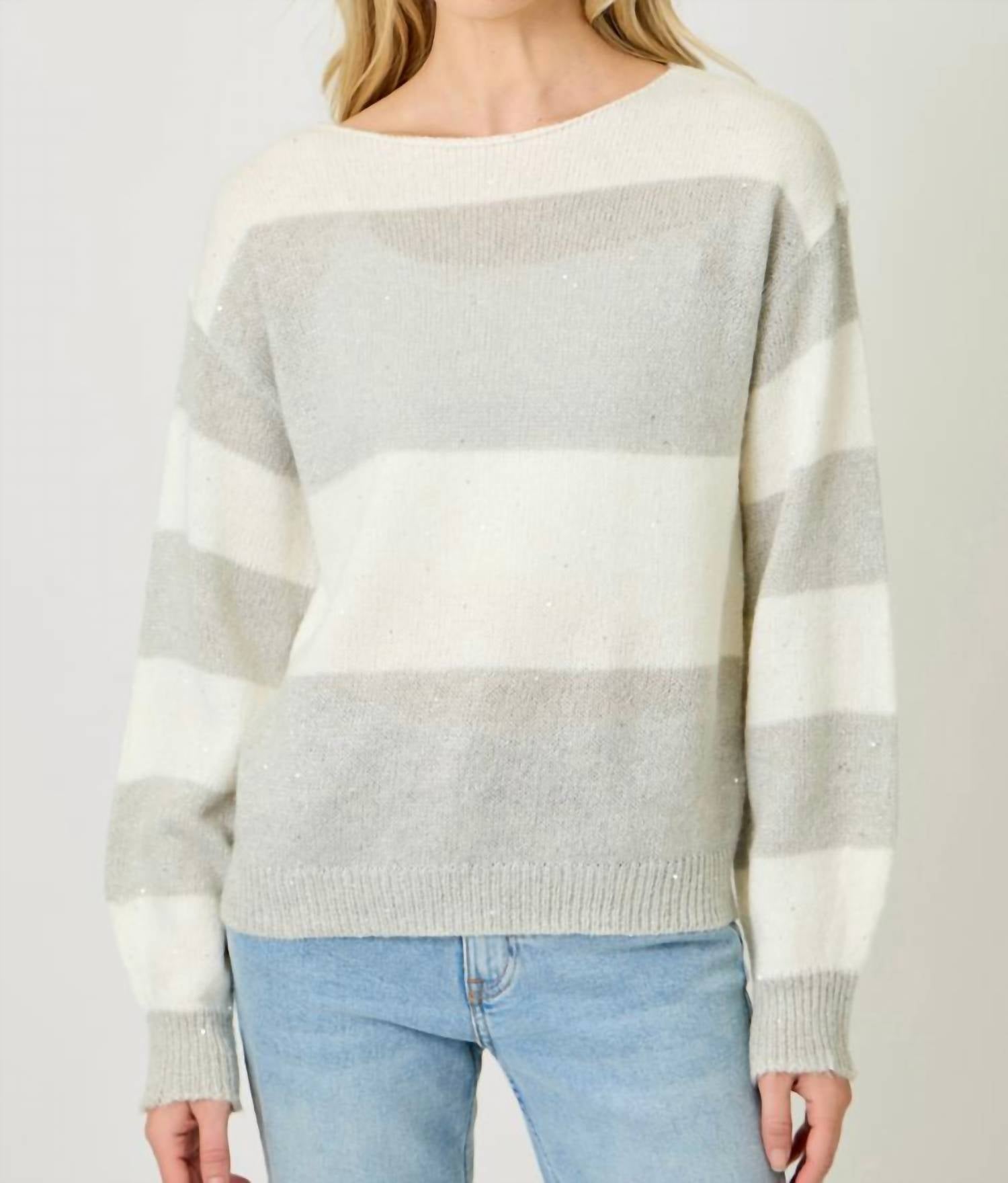 Mystree - Sequin Pullover Sweater